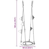  Ljuljačka u gnijezdu Plava 60 x 60 x 180 cm Poliester | shoptok.hr