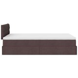 vidaXL Okvir za krevet s madraca tamnosmeđi 120x190 cm od tkanine | shoptok.hr