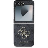 Guess Hrbtni pokrov za Samsung Galaxy Z Flip 6 z vzorcem 4G Elegant, Siva, (21749289) Cene