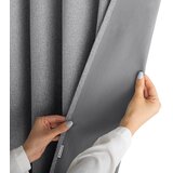 Restilo CORITA curtain, steel grey, plain, classic‑modern style, multifunctional heading tape, material: textured fabric with blackout effect, 140 x 245 cm | shoptok.hr