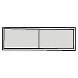 mauser Omara z drsnimi vrati, kot nastavek za širino 1600 mm, VxŠxG 500 x 1600 x 420 mm, svetlo siva | Shoptok.si