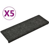  Preproge za stopnice 5 kosov sive 65x21x4 cm, (20980909) | Shoptok.si