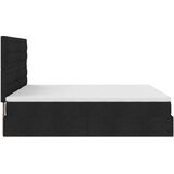 vidaXL Okvir kreveta s madracima crni 160x200cm od tkanine | shoptok.hr