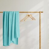 DecoKing Turkizno pregrinjalo iz mikrovlaken Henry, 150 x 70 cm | Shoptok.si
