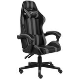 vidaXL Racing stol črno in sivo umetno usnje | Shoptok.si