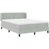  Krevet s opruga kutije Svjetlosiva 140 x 190 cm Baršun | shoptok.hr