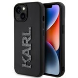  originalen karl lagerfeld ovitek KLHCP15S3DMBKCK za iphone 15 črna zaščita - logo 3D Cene