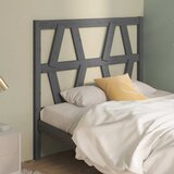  Uzglavlje za krevet sivo 106 x 4 x 100 cm od masivne borovine | shoptok.hr