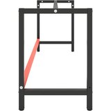 Okvir za radni stol mat crni i mat crveni 220x57x79 cm metalni | Eponuda.ba