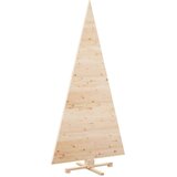 vidaXL Božićna drvca s stalakom Prirodna 210 cm Masivna borovina | shoptok.hr