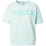 Soccx Majica zelena / meta / bela