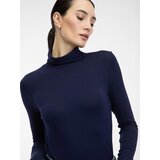 Orsay Navy Blue Women's T-Shirt with Turtleneck - Women's | Shoptok.si
