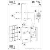  Stenska svetilka LAPPO bela, (21347437) | Shoptok.si