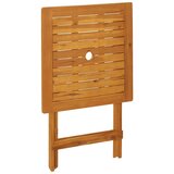  3-dijelni bistro set od tkanine i masivnog drva plava i bijela | shoptok.hr