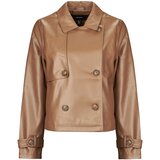 Vero Moda Trenči VMCAIAMOLLIE SHORT COATED TRENCHCOAT Kostanjeva Cene
