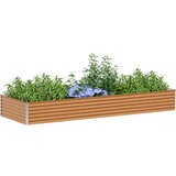  Povišena gredica - Vrtna gredica 290 x 100 x 36 cm Cinkani čelik | shoptok.hr