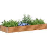  Vrtna visoka greda 290 x 100 x 36 cm Cinkana jeklena, (5000287832) Slike
