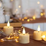 YUNSHENG 8x polnilne LED čajne svečke s 3D plamenom | Shoptok.si