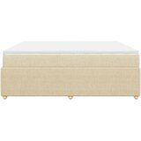 Krevet s oprugama i madracem krem 180x200 cm od tkanine | shoptok.hr