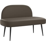  Oblikovana klupa s naslonjačem Siva 110 x 60 x 76 cm | Eponuda.com