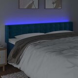  LED uzglavlje tamnoplavo 163x16x78/88 cm baršunasto | Eponuda.ba