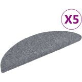 vidaXL samoljepljivi otirači za stepenice 5 kom svjetlosivi 56x17x3 cm | shoptok.hr
