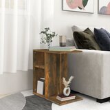 vidaXL Stranska mizica dimljen hrast 50x30x50 cm inženirski les Cene