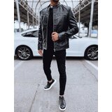 DStreet Men's leather jacket black | shoptok.hr