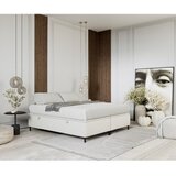 Maison de Rêve Kremno bela oblazinjena zakonska postelja s prostorom za shranjevanje 180x200 cm Tate – | Shoptok.si