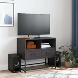 vidaXL TV omarica črna 68x39x60,5 cm jeklo | Shoptok.si
