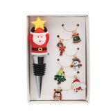 Tognana Čep za flašu Zvezda Christmas Snowy Pop, Sa staklenim prstenom, Šareni Cene