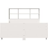 vidaXL Knjižna postelja brez vzmetnice bela 120x200 cm trden les | Shoptok.si