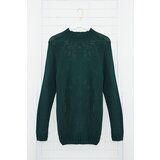 Trendyol Emerald Green Men&#39;s Slim Fit Turtleneck Half Turtleneck Raglan Sleeve Seamless Basic Knitwear Sweater | Shoptok.si