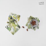 Linen Tales Zeleni tekstilni podstavki za kozarce v kompletu 4 ks Lotus – Cene