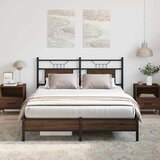  Okvir kreveta bez madraca smeđi hrast 140x190 cm izrađeno drvo | shoptok.hr