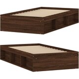 Kreveta boja smeđeg hrasta 90 x 200 cm | shoptok.hr