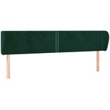  Uzglavlje s ušima tamnozeleno 183x23x78/88 cm baršunasto | Eponuda.com