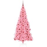  Božićno drvce s 300 LED svjetlima Ružičasta 210 cm PVC | shoptok.hr