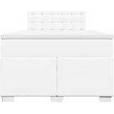  Krevet s oprugama i madracem bijeli 120x200 cm od umjetne kože | shoptok.hr