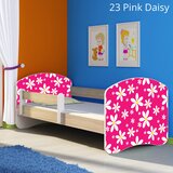  Dječji krevet ACMA s motivom, bočna sonoma 160x80 cm 23 Pink Daisy | shoptok.hr