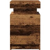 vidaXL Noćni ormarić s LED boja drva 35x39x55 cm konstruirano drvo | shoptok.hr