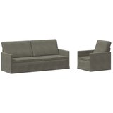  Set sofe 2 pcs Svjetlosiva Kordura tekstil - Svjetlosiva 1-sjedalni + 3-sjedalni (180 cm) | shoptok.hr