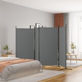 vidaXL Sobna pregrada s 4 panela antracit 346 x 180 cm od tkanine Cijene