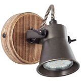 Brilliant zidna reflektorska svetiljka seed 1xGU10/5W/230V crna/braon | Eponuda.com