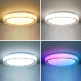  Brilagi-LED RGB Prigušiva svetiljka FLOCO LED/30W/230V Wi-Fi Tuya + LED/6W + daljinski upravljač | Eponuda.com