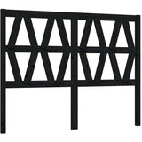  Uzglavlje za krevet crno 166 x 4 x 100 cm od masivne borovine | shoptok.hr