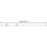 vidaXL Drsna vrata s kompletom vodil 80x210 cm trdna borovina, (20998722) | Shoptok.si