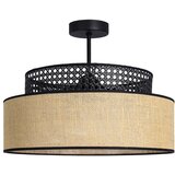  plafonski luster boho 1xE27/60W/230V, prečnik 40 cm, crna/ratan | Eponuda.com