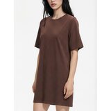 Reserved Pamučna mini haljina - smeđi | shoptok.hr