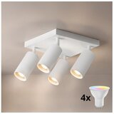 Brilagi LED RGBW prigušiva spot svetiljka SELE SQUARE 4xGU10/6,5W/230V bela Cene